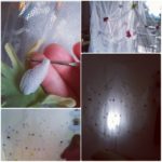 zanzariera ikea decorata fiori violetab