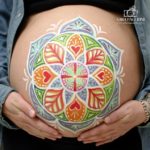 mandala belly painting gravidanza